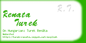 renata turek business card